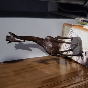 Hand Carved Wood Giraffe made in South Africa